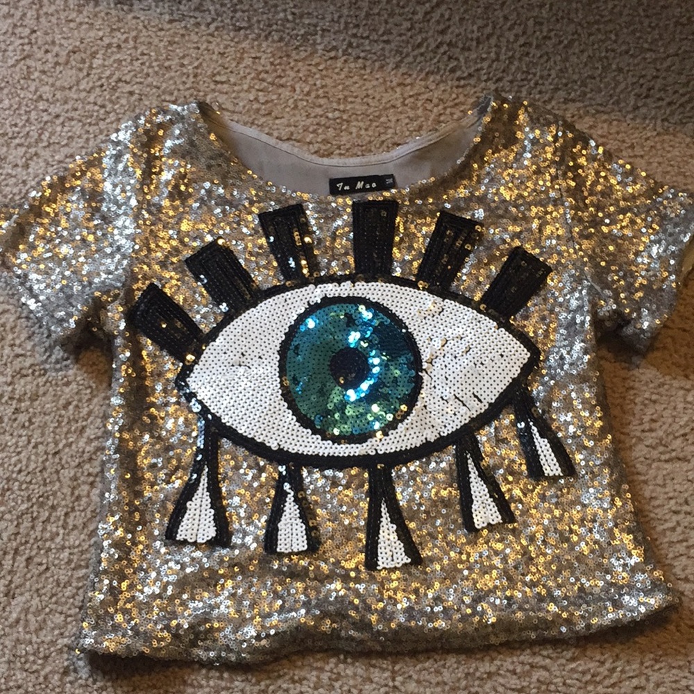 Glittery Crop Top